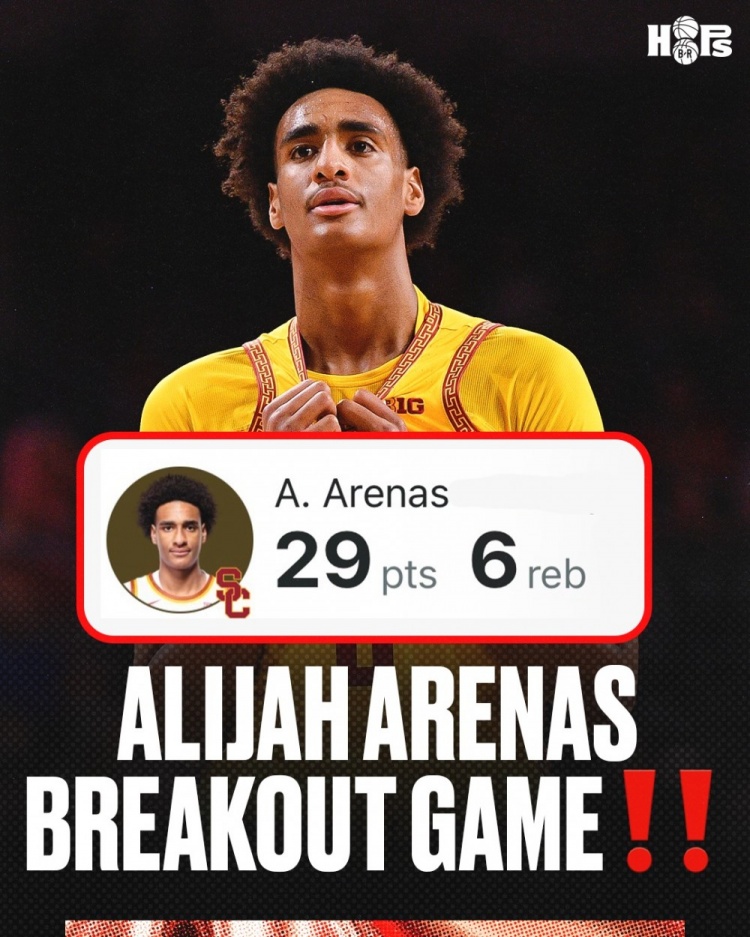 29分6板！阿利贾·阿里纳斯生涯第五场NCAA比赛打出高光表现